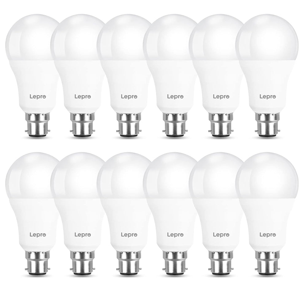 Lepro B22 LED Bulbs 100W Equivalent, Warm White 2700K, Pack of 12
