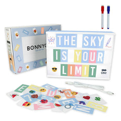 BONNYCO Blue A4 Cinema Light Box 400 Letters & Emojis