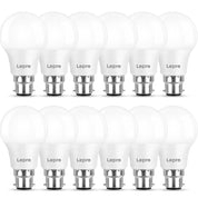Lepro Bayonet Light Bulbs 60W Equivalent, Warm White 2700K, 8.5W 806lm LED Bayonet Bulb, B22 LED Bulbs, BC GLS Energy Saving Lightbulbs Bayonet, Non-dimmable, Pack of 12 [Energy Class F]