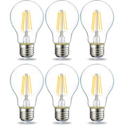 LED E27 Edison Screw Bulb 4.3W Warm White – Pack of 6