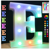 Colorful LED Marquee Letter Light E RGB Remote