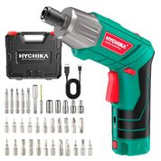 HYCHIKA 6Nm Cordless Electric Screwdriver with 35 Accessories