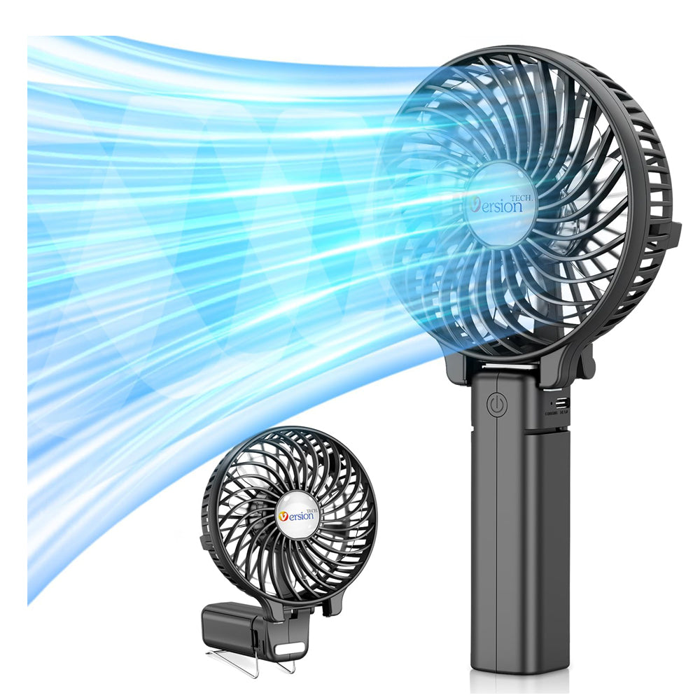 Portable Handheld USB Rechargeable Fan - 3 Speeds