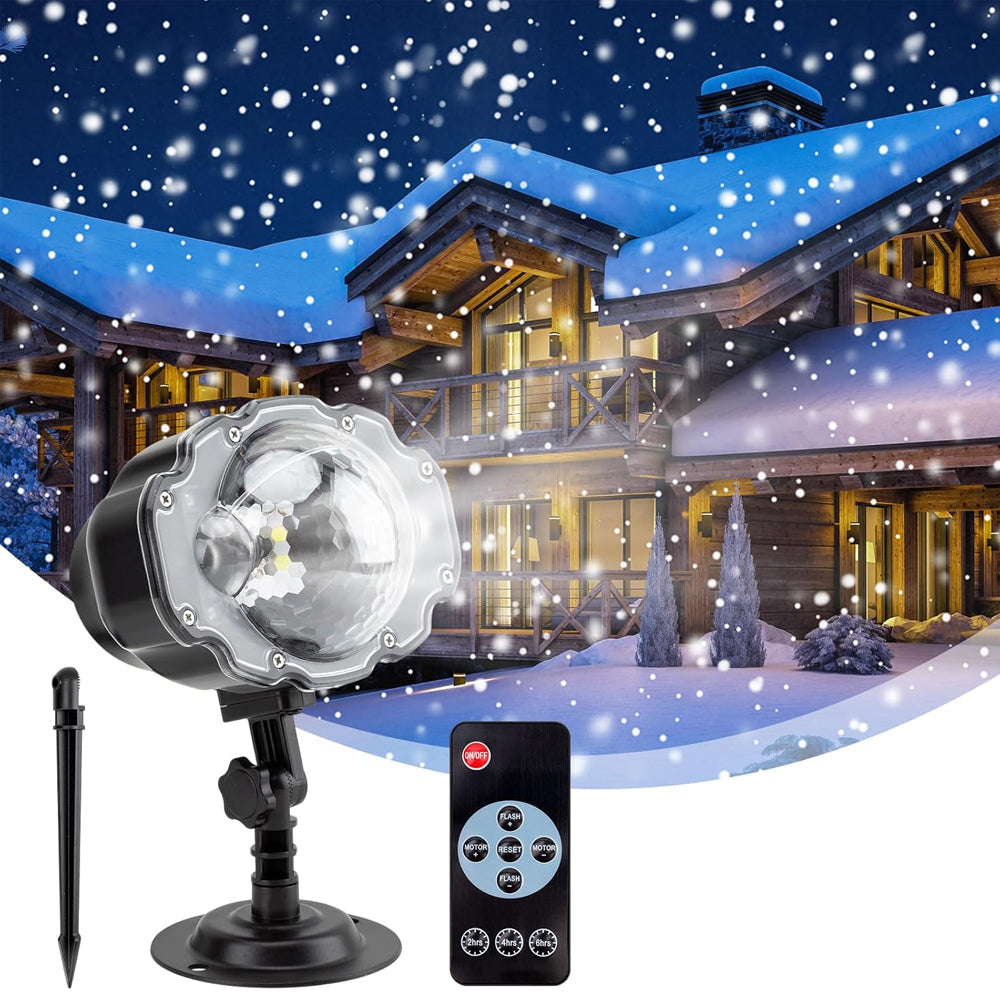 LED Snowfall Projector Light with Remote Control IP65 Waterproof Outdoor