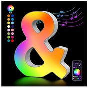 RGB LED Letter Light & USB Color Changing