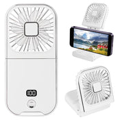 Folding Handheld Fan with LED Display & Power Bank