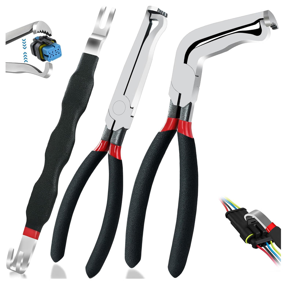 Electrical Disconnect Pliers 3-Piece Set – 8in Automotive Tools