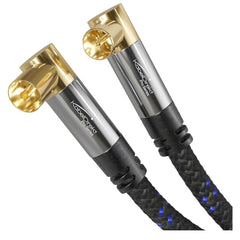 KabelDirekt – 4K TV Aerial Cable, Coaxial Cable, 90° Angled – 2m – Digital & Analogue – Available in 0.5-20m (Angled Plug/Socket, DVB-C/DVB-T/DVB-S, black)
