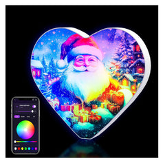 USB Powered LED Santa Claus Light Up Letter – Color Changing