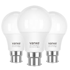 Vanke B22 LED Bulb 60W Equivalent Warm White 3-Pack
