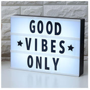 A4 Cinematic Light Box LED Sign with 159 Letters & Emojis