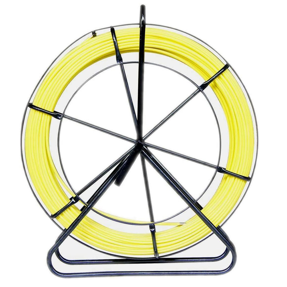 KATSU Fiberglass Duct Rodder 8x150M with Steel Stand