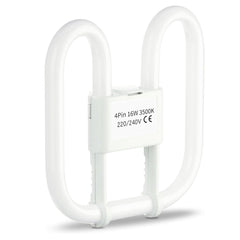 16W GR10q 2D Square CFL Bulb 3500K Warm White