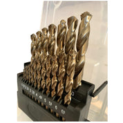 M42 Cobalt Twist Drill Bits Set 1–10mm 19pcs