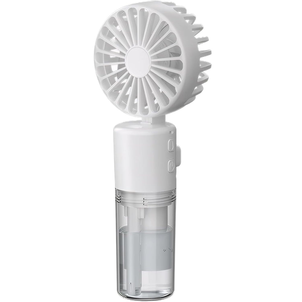 Hand Held Fans Hand Fan Rechargeable Hand Held Fans Rechargeable Electric Hand Fan Face Fan 4-Speed Adjustment 90° Foldable Suitable for Travel Camping and Outdoor Use (White)