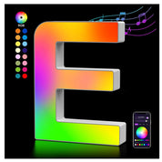 LED Letter Light E USB RGB Color Changing