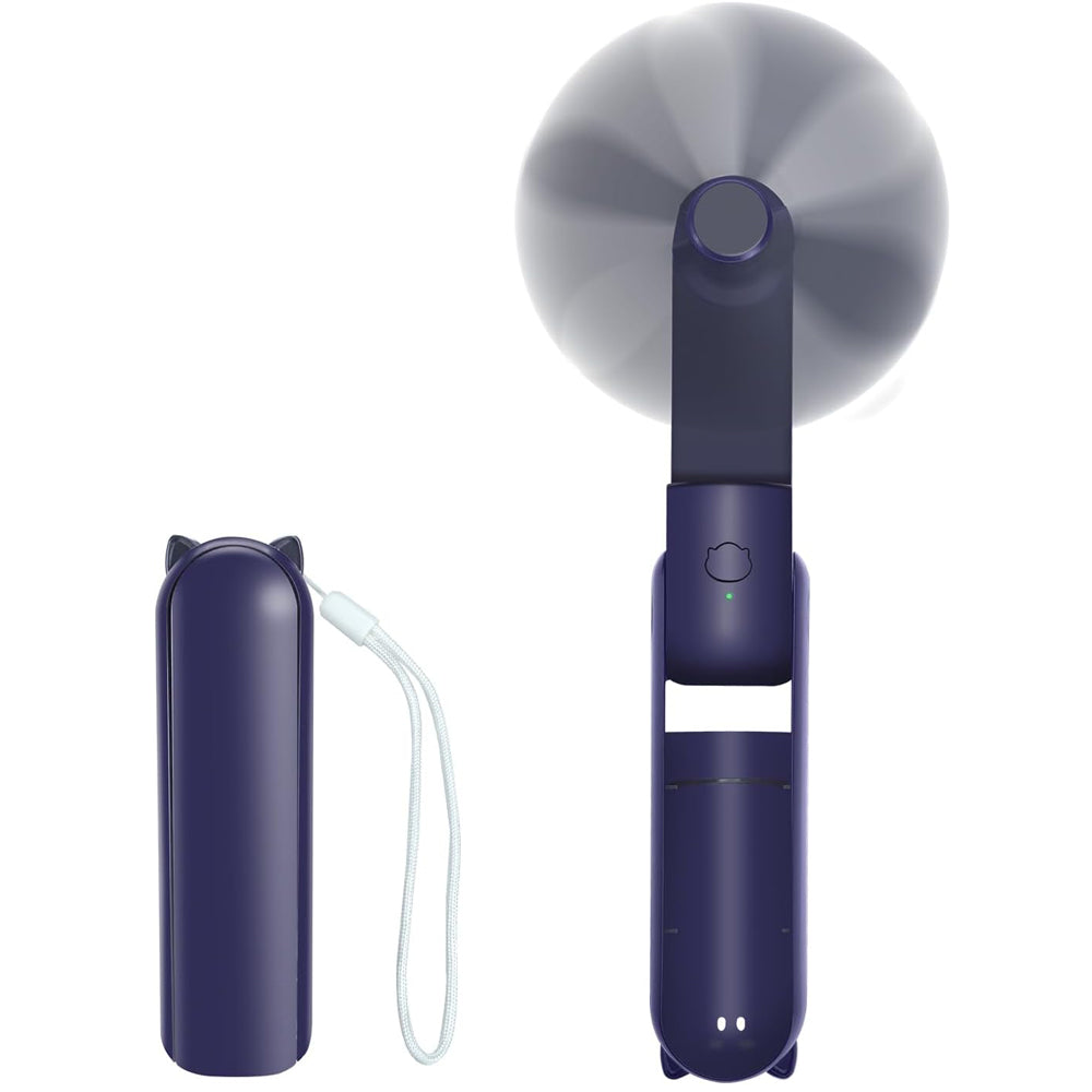 Foldable USB Handheld Fan 3 Speed Power Bank