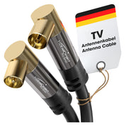 4K TV Aerial Coaxial Cable 5m 90° Angled