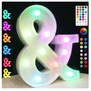 Colorful LED Marquee Letter Lights with Remote Timer
