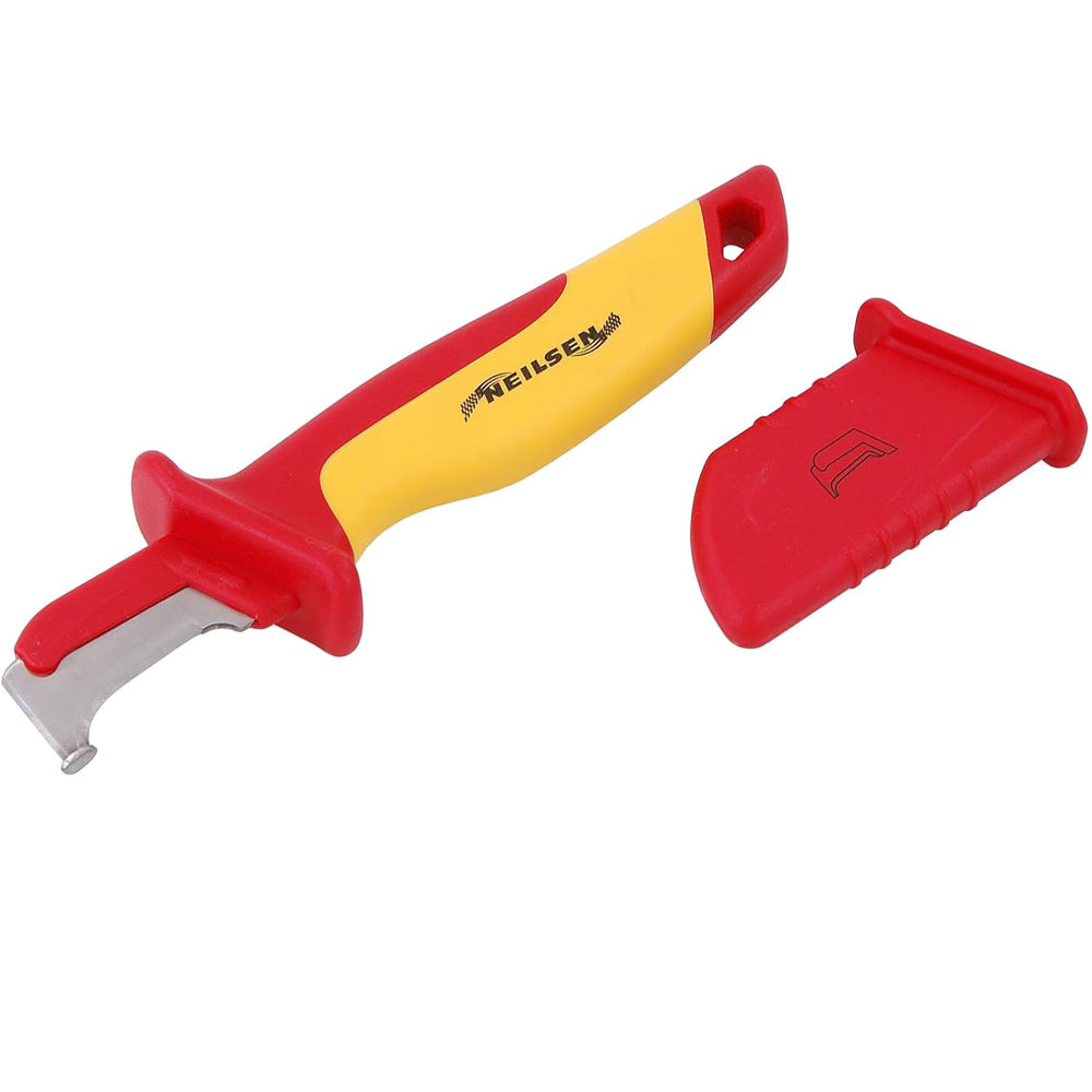Neilsen CT5683 - VDE Insulated Cable Knife with Hook: Safe Cable Cutting Tool