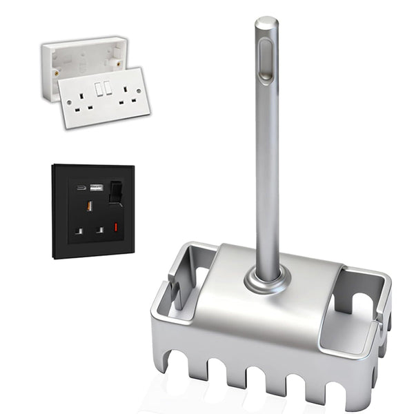1 PCS Square Hole Cutter for Electrical Box (19.0×8.6×4.5 cm), Concrete High-Strength SDS Plus Square Hole Punch, Hole Bit Applicable to Brick, Concrete, Cement