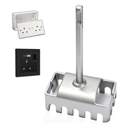 1 PCS Square Hole Cutter for Electrical Box (19.0×8.6×4.5 cm), Concrete High-Strength SDS Plus Square Hole Punch, Hole Bit Applicable to Brick, Concrete, Cement
