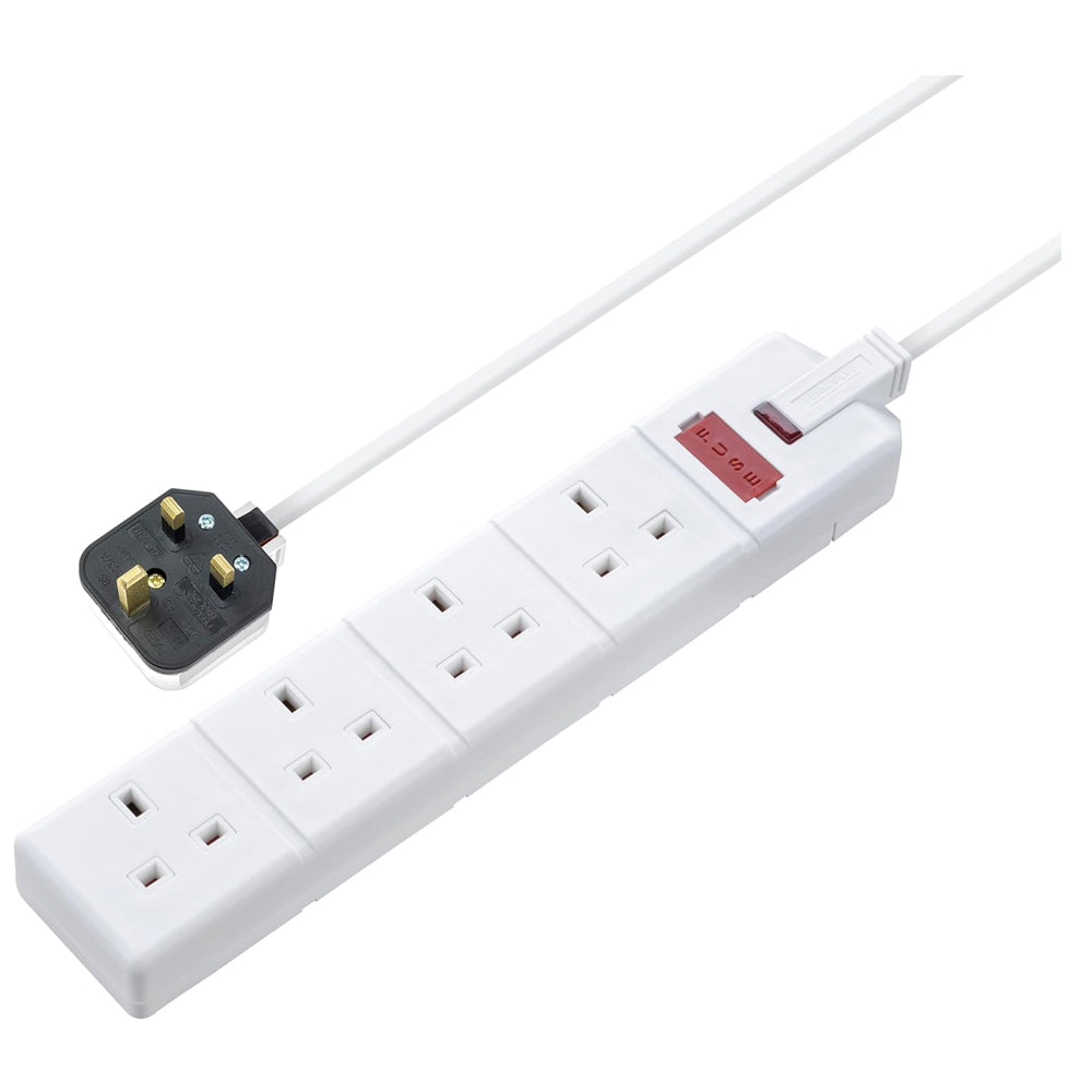 Four Socket Extension Lead 2m 13A Heavy Duty