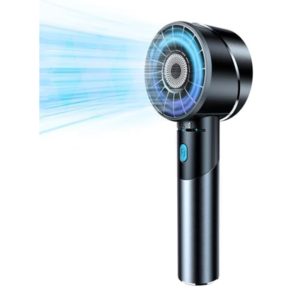 Handheld Fan,Ultra-Portable 7000 RPM Turbo Mini Fan with 16H Battery,4-Speed USB Rechargeable Metal Design | Pocket Fan for Travel/Outdoor/Home/Office,Gift for Men & Women (Alloy Construction)