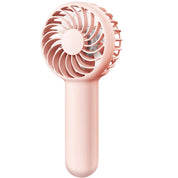 Gaiatop Mini Portable Fan, 3 Speed Powerful Handheld Fan, Battery Operated Cute Design Personal Small Fan, USB Rechargeable Makeup Eyelash Hand Fan Travel Essentials for Women Girls Pink