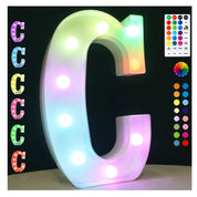 Color Changing LED Marquee Letter C Light