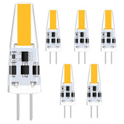 6 Pack G4 LED Bulbs 2W Warm White Energy Saving