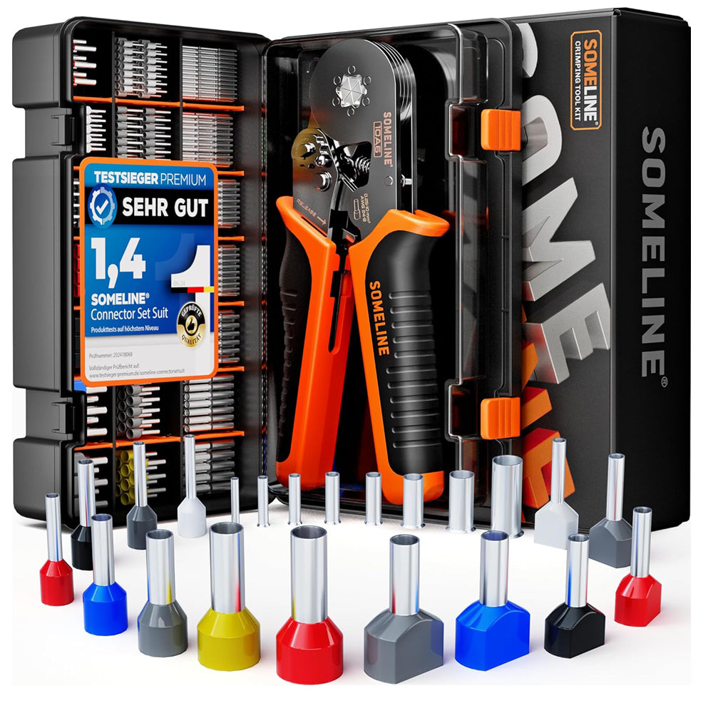 Hexagonal Ferrule Crimping Tool Set 0.25–10mm²