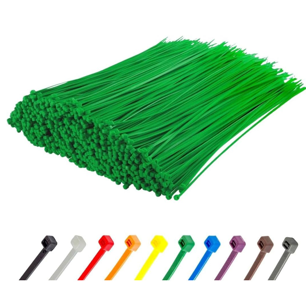 Gocableties Green Nylon Cable Ties 300mm x 3.6mm – Pack of 1000