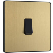 2 Way Screwless Satin Brass Light Switch