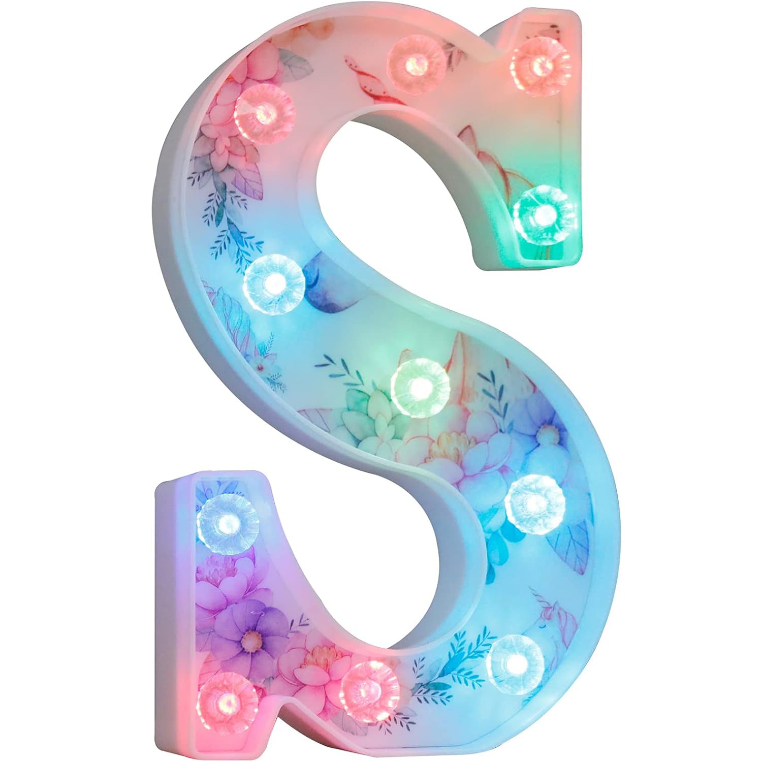 Unicorn LED Letter Light S 18 Color Remote