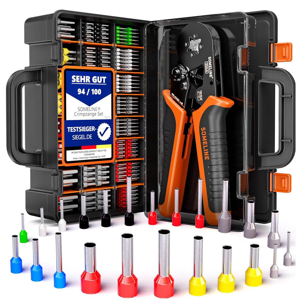 SOMELINE Ferrule Crimp Tool Kit 0.25–10mm² – 23 Types