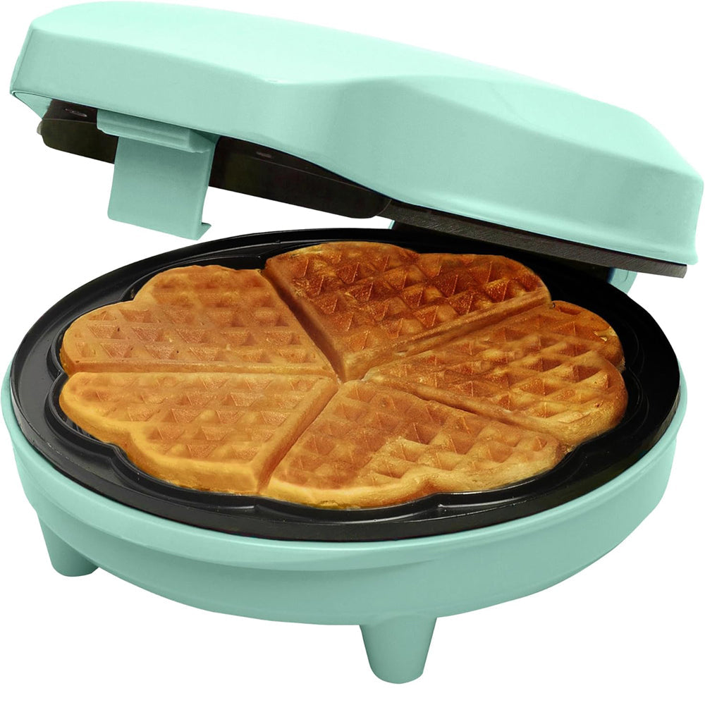 Mini Animal Cookie & Waffle Maker – 700W, Non-Stick Plates, Baking Indicator Light, Blue, Fun Mini Treats