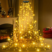 250 LED warm white cascading Christmas tree lights