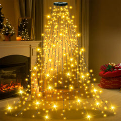 250 LED warm white cascading Christmas tree lights