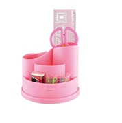 Rotating Pink Pencil Holder – Desk Organiser & Pen Caddy for Stationery Storage