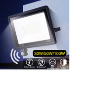 Outdoor LED Floodlight with PIR Motion Sensor, Waterproof Security Light for Garden, Garage, and Patio