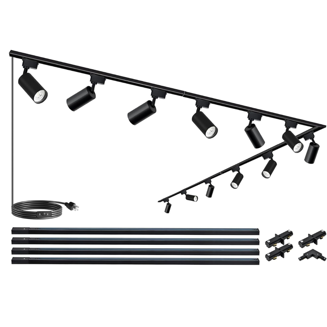 Solar-powered outdoor light fixture with remote control on a white background