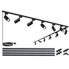 Solar-powered outdoor light fixture with remote control on a white background
