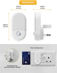 Warm white LED motion night light

