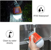 Waterproof mosquito zapper with LED light
