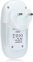 White sensor with visible text and symbols on a white background