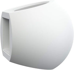 White wall-mounted planter on a white background