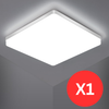 Square LED Ceiling Light, 4320lm, 6000K Daylight White, IP44 Waterproof, Energy-Saving Light for Bathroom, Kitchen, Bedroom, Office