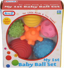 A to Z My First Baby Sensory Balls – Soft, Multi-Textured Developmental Toy Set