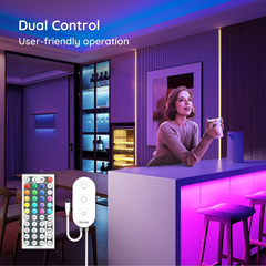 20M LED Strip Lights RGB Music Sync Color Changing, LED Lights with Smart App Control Remote, Lights for Bedroom